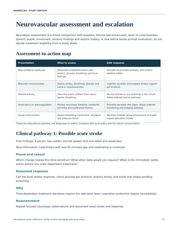 Neurological System & Neurovascular Assessment Manual - Page 11